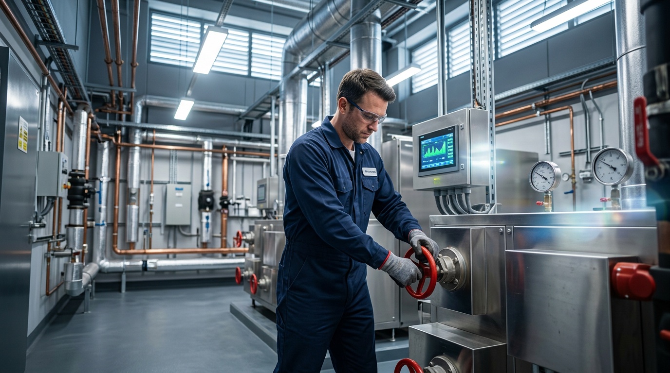 HVAC vs traditional heating systems for facilities comparison diagram