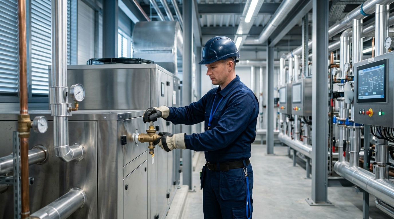 Heat pump equipment supporting commercial heating demand